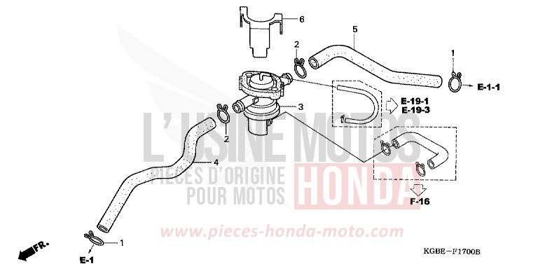 LUFTEINSPRITZSTEUERUNG VENTIL von Shadow VT125C CARNELIAN RED METALLIC (R296) von 2004